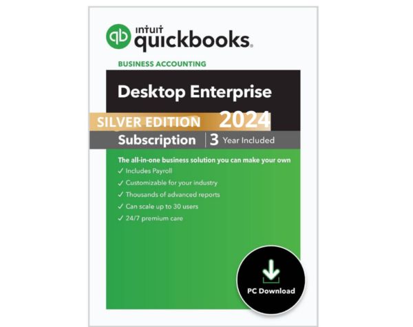 QuickBooks Desktop Enterprise 2024 - Silver Edition 3 Year Subscription